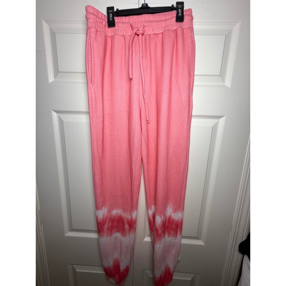 Simply‎ Southern Pink Tie Dye Jogger Sweatpants Women Medium Lounge Pants
